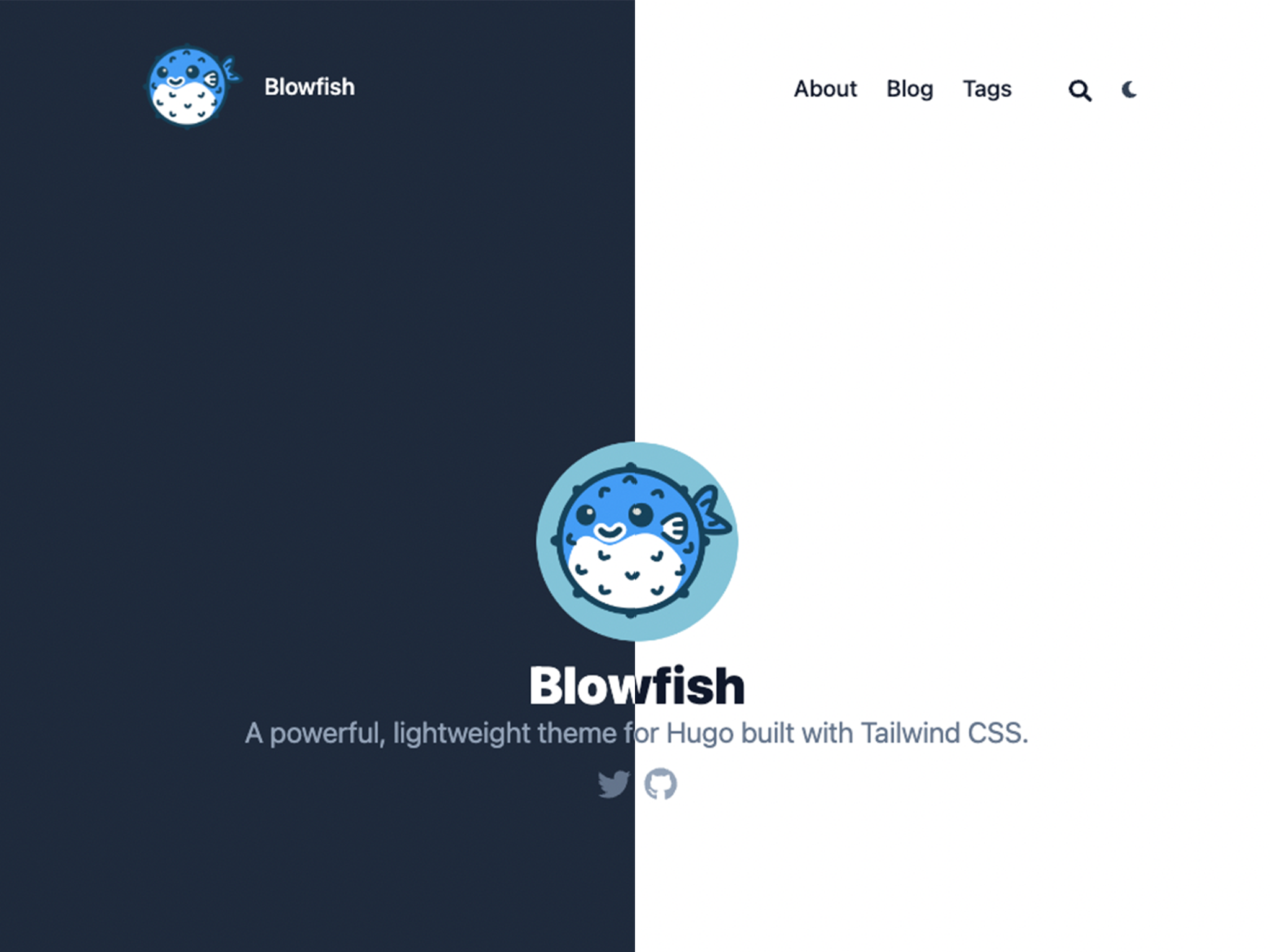 Screenshot of profile layout